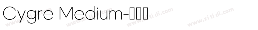 Cygre Medium字体转换